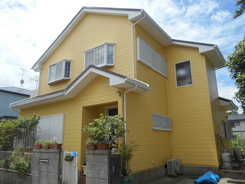 イエロー 黄色 千葉県の外壁塗装専門店 ハウスメイク